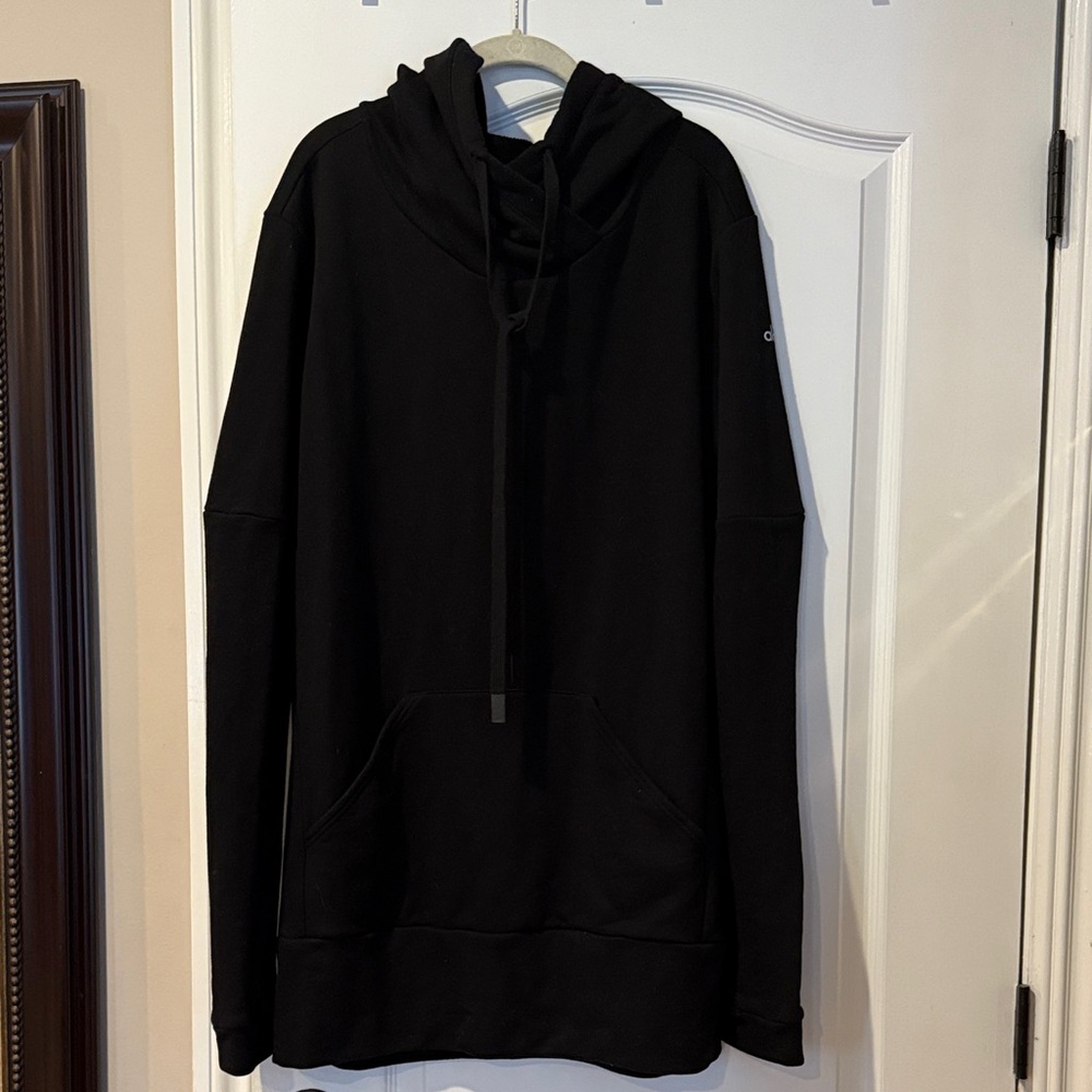 ALO Yoga Black Hoodie dress-women L